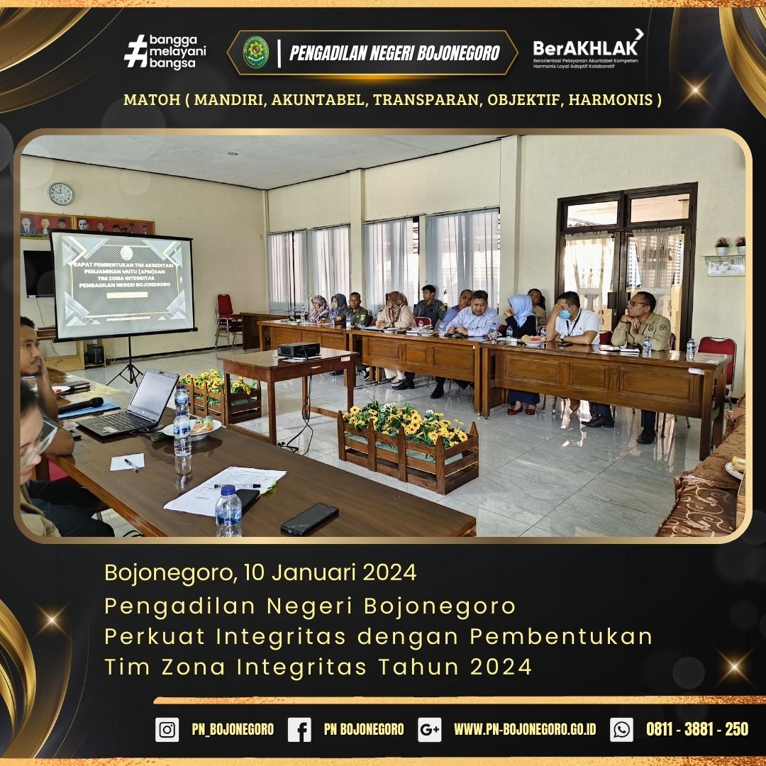  1 AGENDA PEMBENTUKAN ZONA INTEGRITAS 