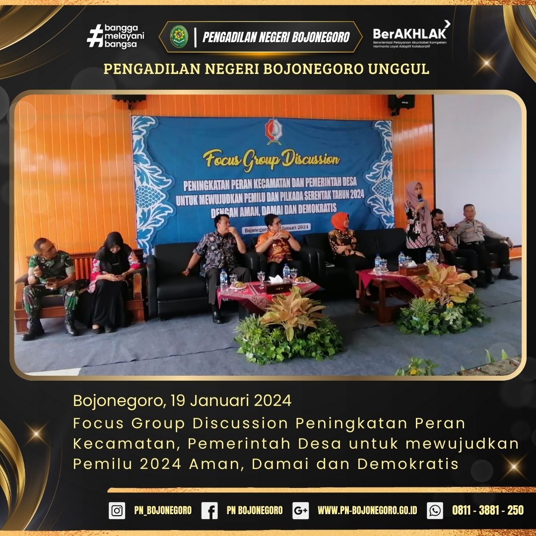  1 AGENDA 19 JANUARI 2024 FGD PEMILU 2024 