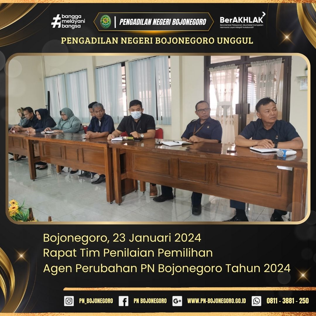  1 AGENDA RAPAT PEMILIHAN AGEN PERUBAHAN 