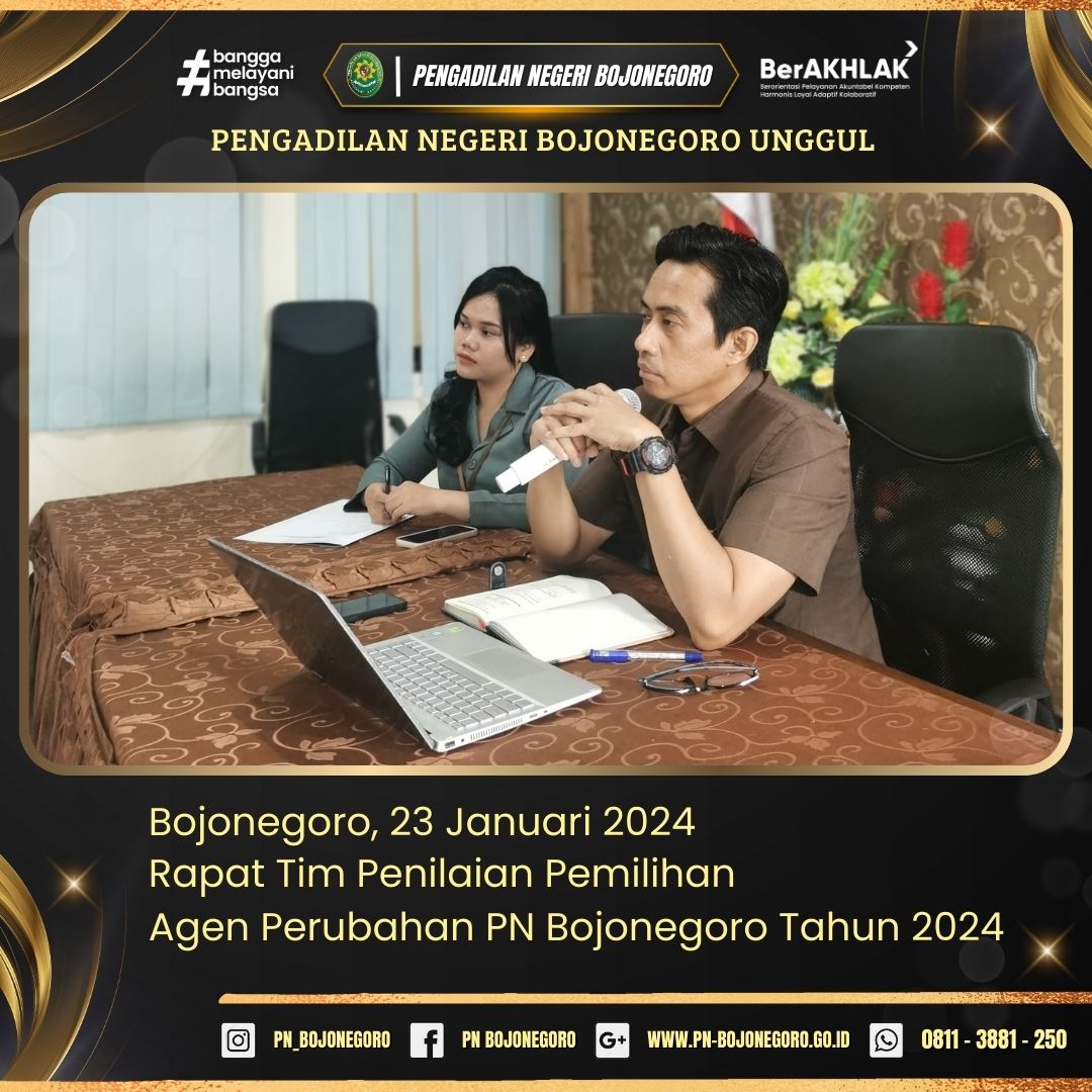  1 AGENDA RAPAT PEMILIHAN AGEN PERUBAHAN 
