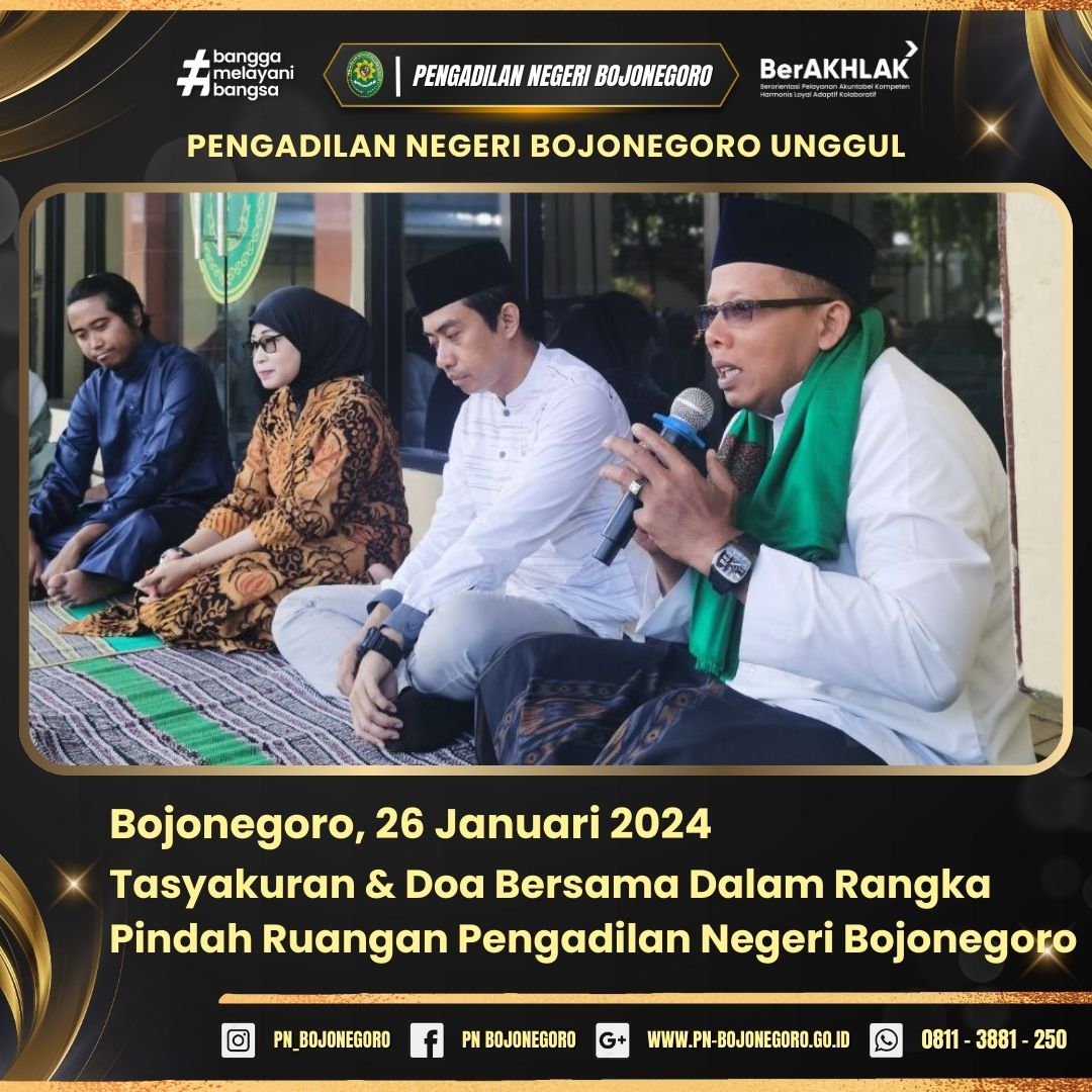  1 AGENDA TASYAKURAN DOA BERSAMA 