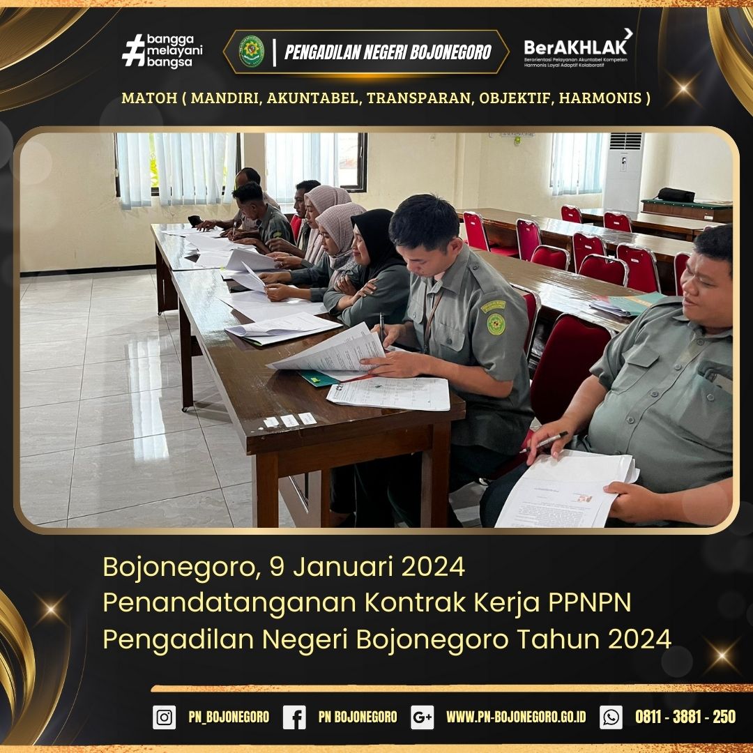  1 AGENDA PENANDATANGANAN KONTRAK PPNPN 