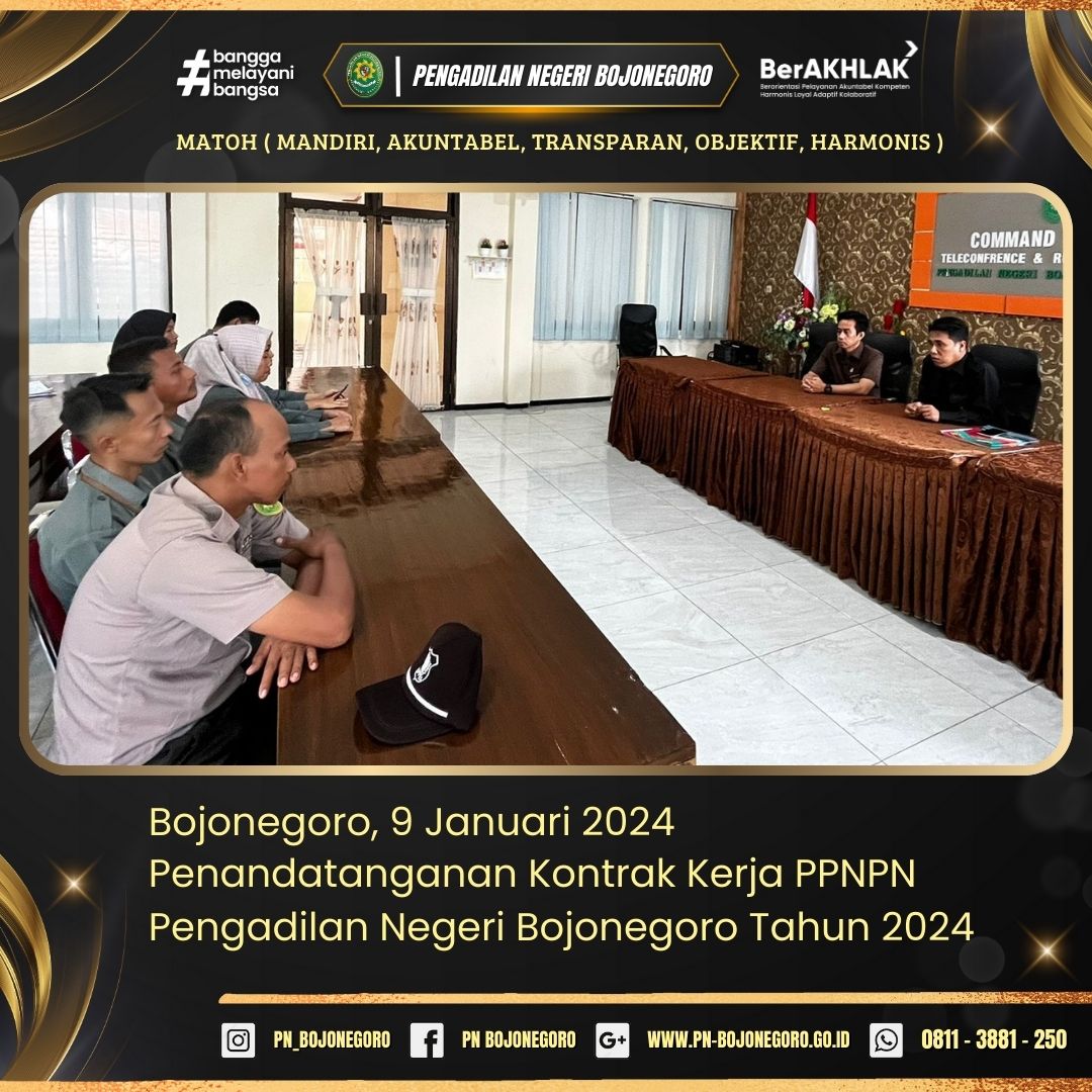  1 AGENDA PENANDATANGANAN KONTRAK PPNPN 